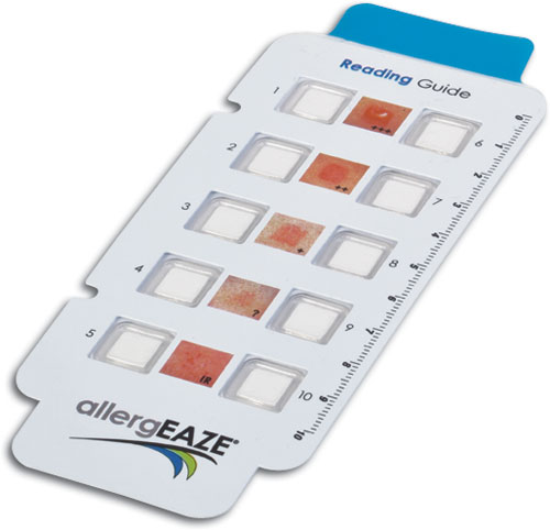 allergEAZE 判读卡